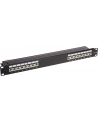 DeLOCK 19  patch panel 16 port Cat.6A (Kolor: CZARNY, 1 U) - nr 1