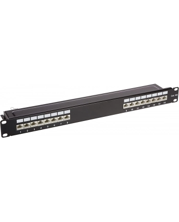 DeLOCK 19  patch panel 16 port Cat.6A (Kolor: CZARNY, 1 U) nr 1