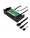 Panel Logilink 5.25'' UA0341 3xUSB 3.0, USB-C, eSata, czytnik kart - nr 1