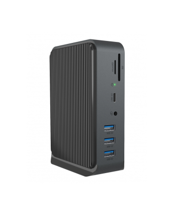 icybox Stacja dokująca IB-DK2261AC 13w1 USB Type-C,7xUSB,czytnik kart,Audio in/out,LAN,HDMI