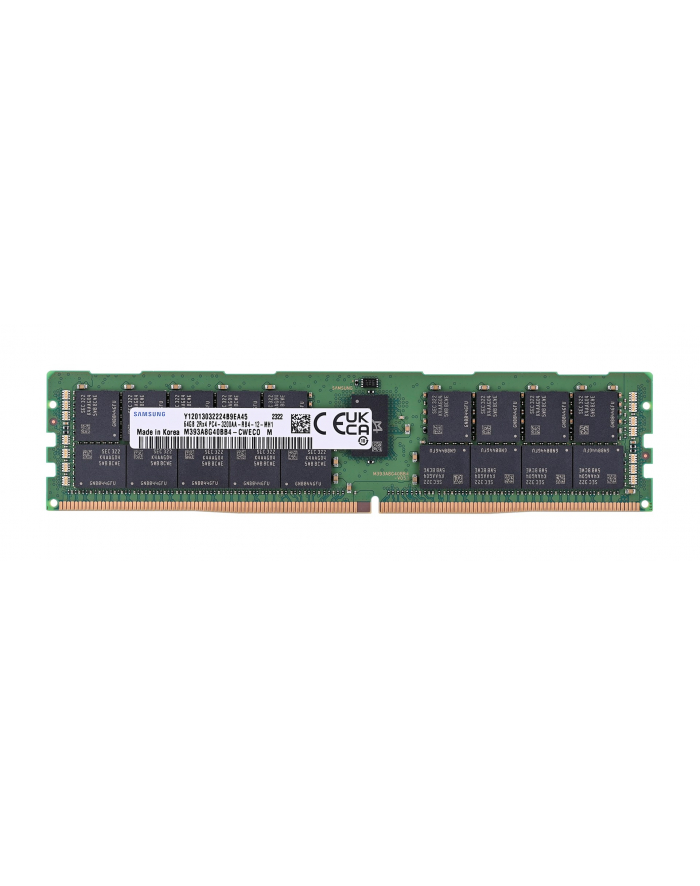 samsung semiconductor Samsung RDIMM 64GB DDR4 2Rx4 3200MHz PC4-25600 ECC REGISTERED M393A8G40BB4-CWE główny