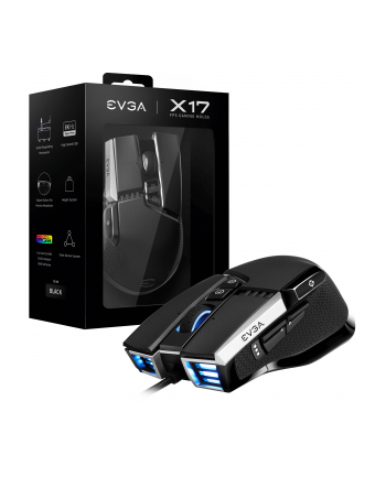 Evga x17 - maus usb grau (92675)