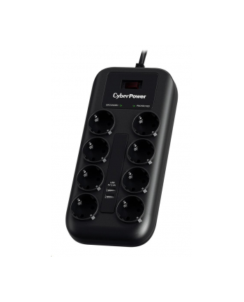 CYBERPOWER CYBERPOWER CYBERPOWER CYBERPOWER PROF. 8XSCHUKO/2XUSB OCHR. P. PRZECIAZ. P0820SUF0-DE - TANIE RATY SANTANDER! CZARNY (P0820SUF0DE) CZARNY (