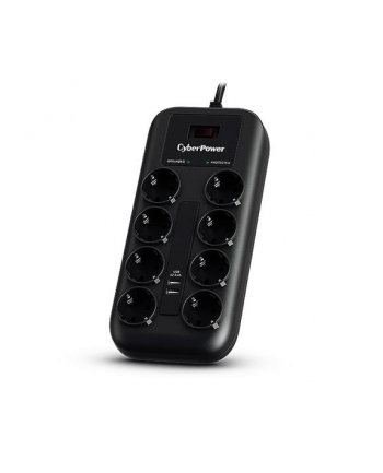 CYBERPOWER CYBERPOWER CYBERPOWER CYBERPOWER PROF. 8XSCHUKO/2XUSB OCHR. P. PRZECIAZ. P0820SUF0-DE - TANIE RATY SANTANDER! CZARNY (P0820SUF0DE) CZARNY (