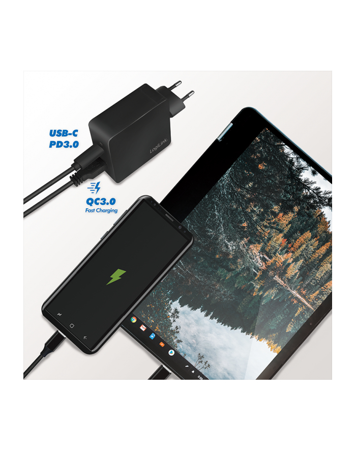 Ładowarka Logilink 1X Usb-A Usb-C (Pa0220) (11537443) główny