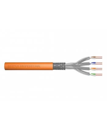 Digitus 50 M Cat 7 Kabel Sieciowy Sftp (Pimf) Simplex Baupvo Dca Lszh Halogen Free 1200 Mhz Miedź Awg 23/1 Poe+ Compatible Lan Cable Inst