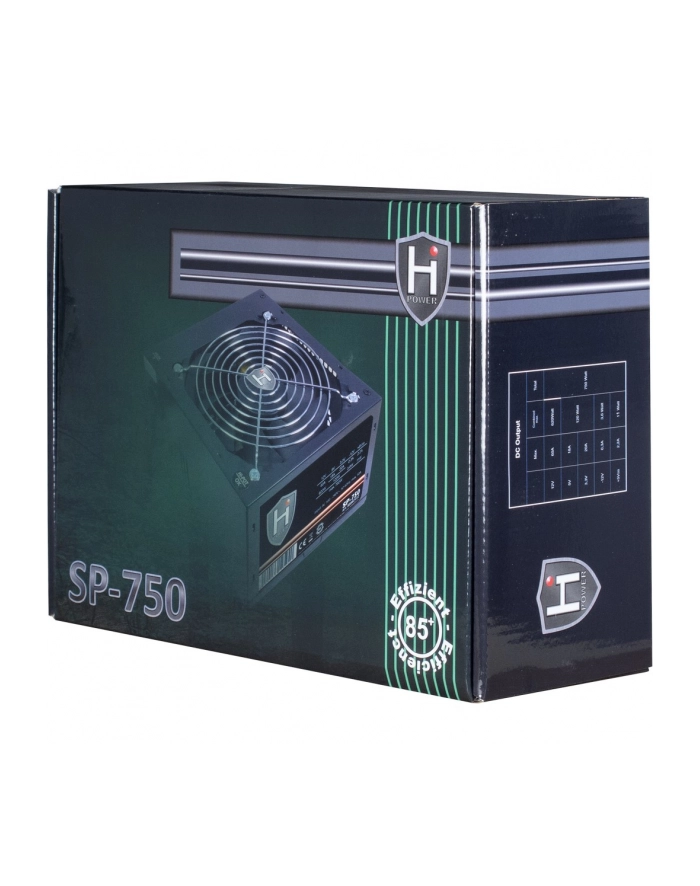 Inter-Tech HiPower SP-750 Zasilacz do komputera - 750 wat 120 mm 80 Plus (88882112) główny