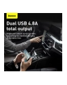 BAS(wersja europejska)S ŁADOWARKA SAMOCHODOWA 2X USB 48A (CZARNA) - nr 6