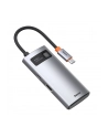 BASEUS  HUB 4W1 METAL GLEAM SERIES, USB-C DO USB 3.0 + USB 2.0 + HDMI + USB-C PD (6953156204621)  (6953156204621) - nr 8