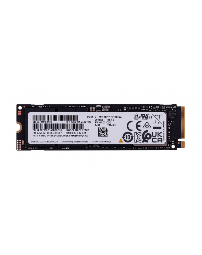 Dysk SSD Samsung PM9A1a 2TB Nvme M.2 2280 MZVL22T0HDLB-00B07 główny