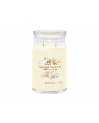 Yankee Candle Signature Soft Wool & Amber Świeca Duża 567g