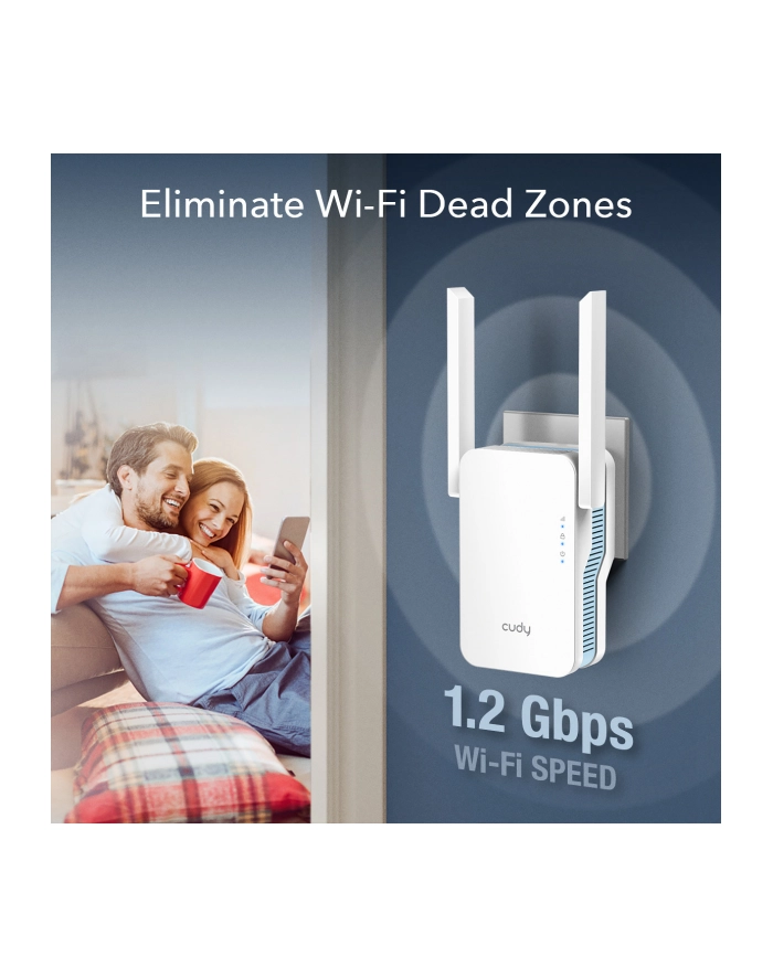 cudy Wzmacniacz sygnału WiFi RE1200 Mesh AC1200 główny