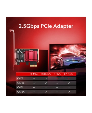cudy Karta sieciowa PE25 2.5 Gb PCI-E