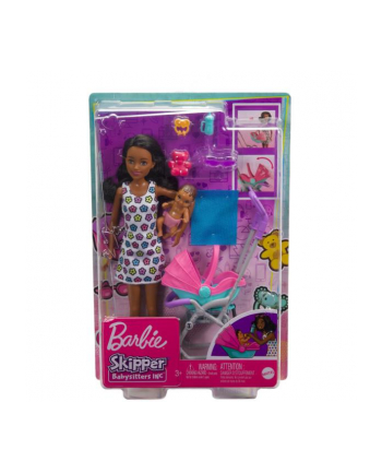 Barbie Skipper Klub Opiekunek Spacerówka zestaw HHB68 MATTEL