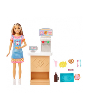 Lalka Barbie Skipper Pierwsza praca Bar z przekąskami HKD79 MATTEL