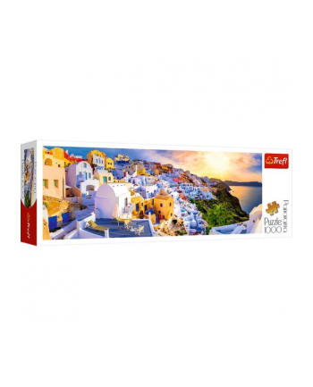 Puzzle 1000el Panorama Zachód słońca na Santorini, Grecja 29054 Trefl