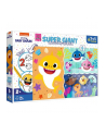 Puzzle dwustronne 15el SUPER GIANT 3w1 Mały rekin / Baby Shark 42004 Trefl - nr 1