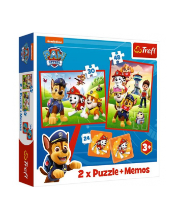 Puzzle 2w1 + memos Psi Patrol Psia ekipa w akcji 93337 Trefl
