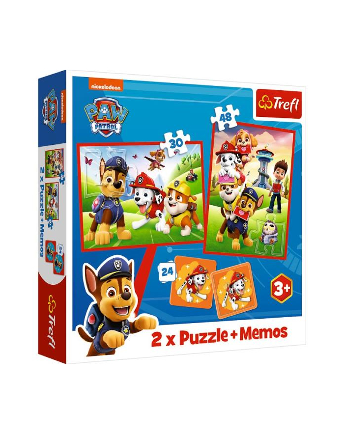 Puzzle 2w1 + memos Psi Patrol Psia ekipa w akcji 93337 Trefl główny