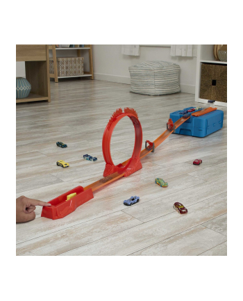 Hot Wheels Track Builder Kaskaderska pętla ognia Zestaw do zabawy HMC04 MATTEL