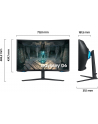 samsung Monitor 32 cale LS32BG650(wersja europejska)XEN VA 2560x1440 16:9 2xHDMI/1xDP/LAN(RJ45)/2xUSB3.0 1ms(GTG) WiFi/BT głośniki zakrzywiony HAS+PIV 240Hz SMART Gaming 2Yd2d - nr 111