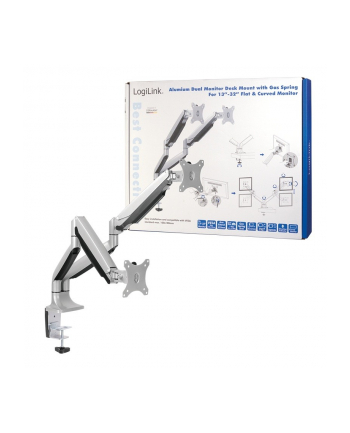 logilink Uchwyt na 2 monitory 13-27 cali, max 2x9kg.