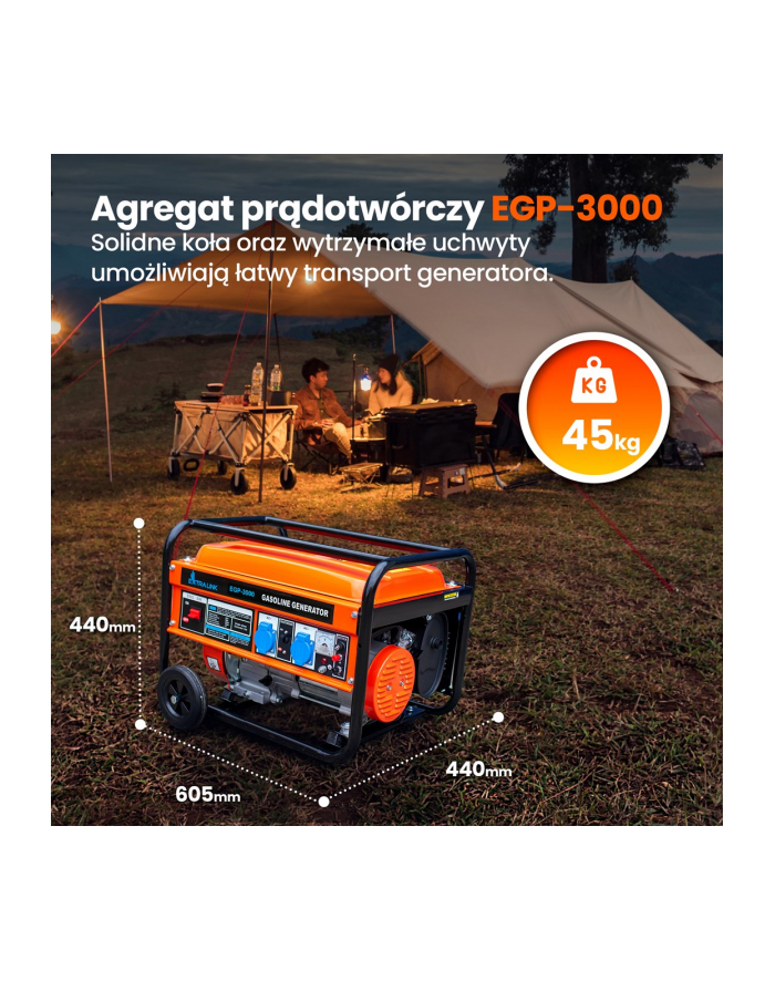 extralink Generator prądu Petrol 3kW EGP-3000 główny