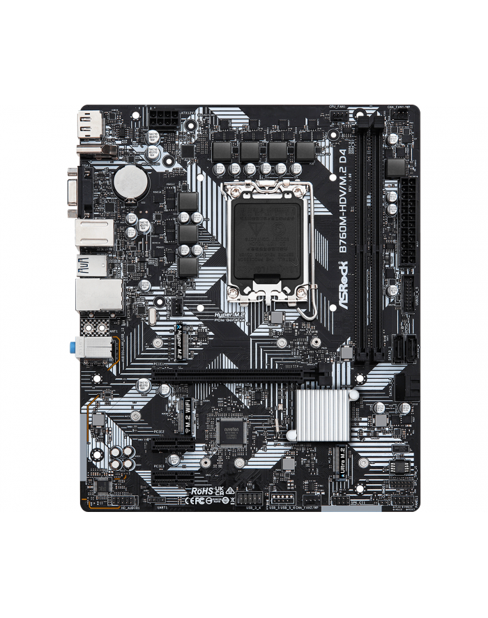 asrock Płyta główna B760M-HDV/M.2 D4 s1700 2DDR4 DP/HDMI mATX główny