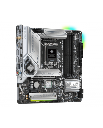 asrock Płyta główna B760M STEEL LEGEND WIFI s1700 4DDR5 DP/HDMI mATX