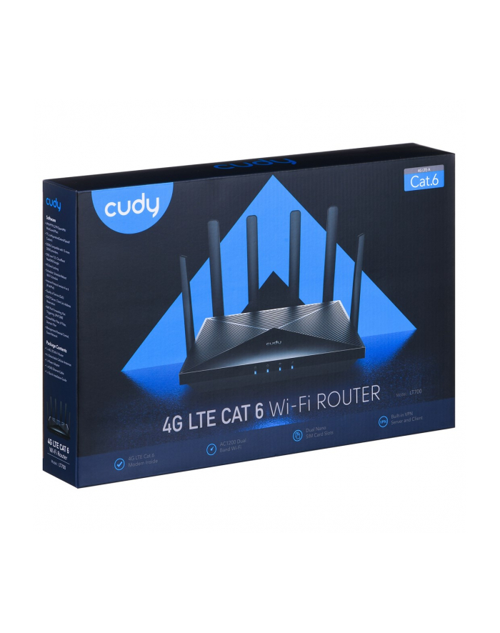 cudy Router LT700_(wersja europejska) Gigabit AC1200 4G LTE SIM główny