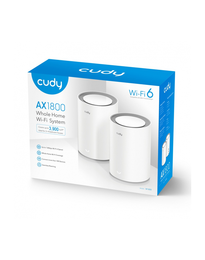 cudy System WiFi Mesh M1800 (2-Pack) AX1800 główny