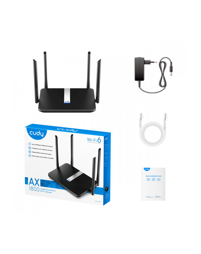 cudy Router X6 Mesh Gigabit WiFi AX1800 główny