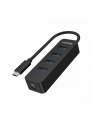 unitek HUB USB-C, 4x USB-A 3.1, Aktywny, 10W, H1117B - nr 1