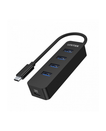 unitek HUB USB-C, 4x USB-A 3.1, Aktywny, 10W, H1117B