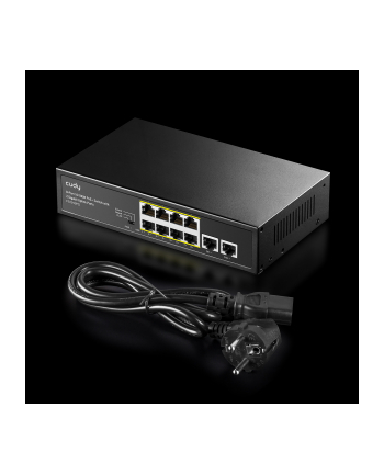 cudy Przełącznik FS1010PG 8xFE PoE+ 120W 2xGigabit Uplink