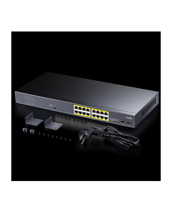 cudy Przełącznik GS1020PS2 16xGE PoE+ 200W 2xSFP