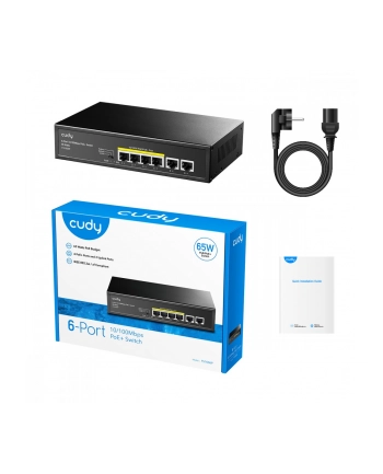 cudy Przełącznik FS1006P 6xFE (4xPoE+) 65W nr 2
