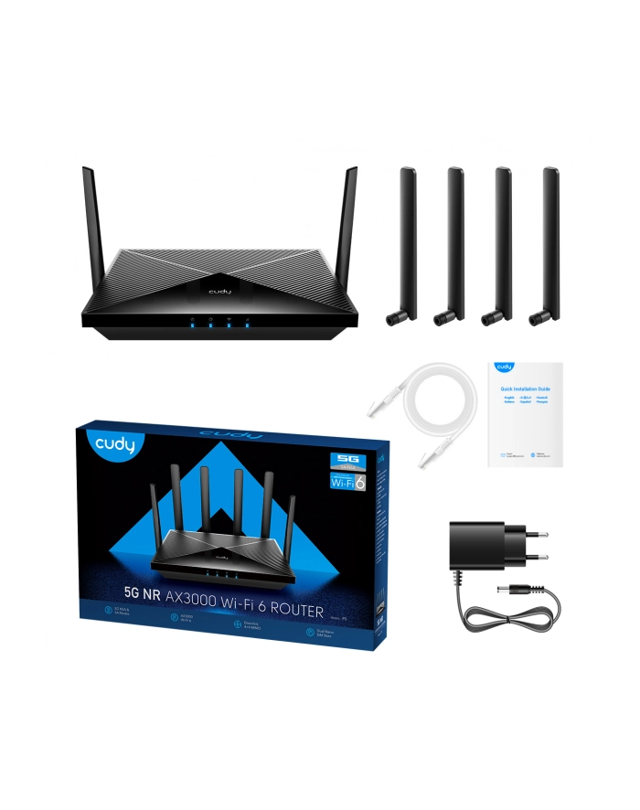 Cudy Router P5_EU Mesh Gigabit AX3000 5G Dual SIM główny