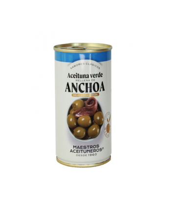 Oliwki MAESTROS ANCHOA puszka 4.2kg zielone bez pestki nadziewaną pastą z sardeli