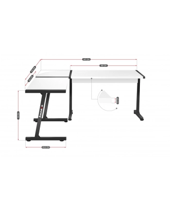 Biurko gamingowe Huzaro Hero 60 White nr 1