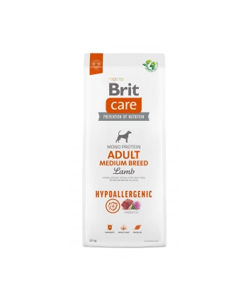 Brit Care Dog Hypoallergenic Adult Medium Lamb 12kg nr 1