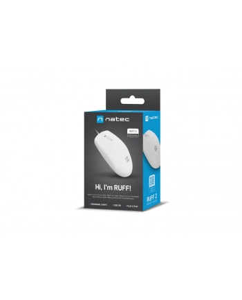 natec Mysz Ruff 2 1000 DPI Biała