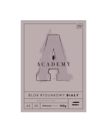 Blok rysunkowy A3 20 k 100g Academy Interdruk