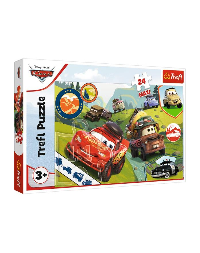 Puzzle 24 Maxi Wesołe auta 14352 Trefl główny