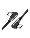 UGREEN KABEL USB-C DO USB-C KĄTOWY  US323  PD  3A  60W  1M CZARNY - nr 1