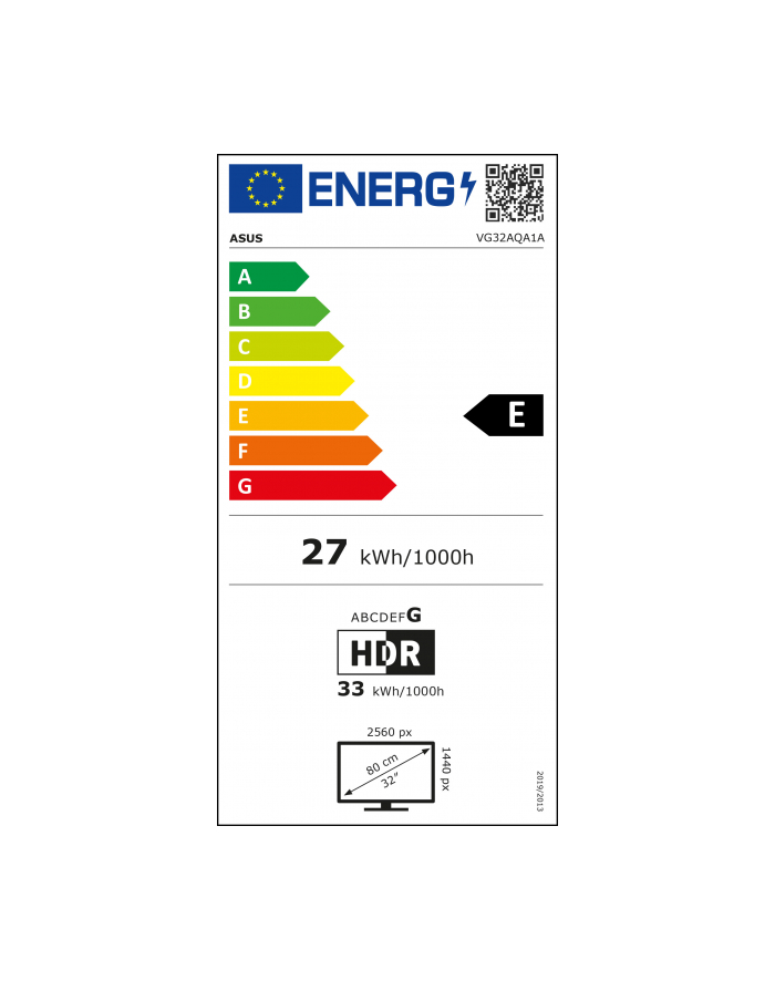 asus Monitor 31,5 cali VG32AQA1A główny