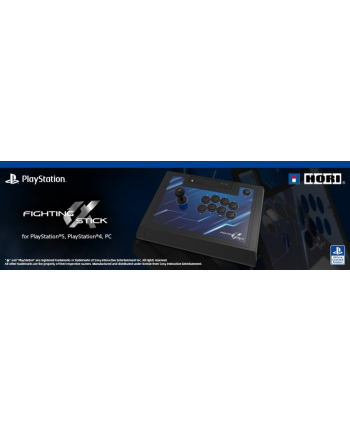 HORI Fighting Stick ? (Alpha), joystick (Kolor: CZARNY/blue, PlayStation 5, Playstation 4, PC)