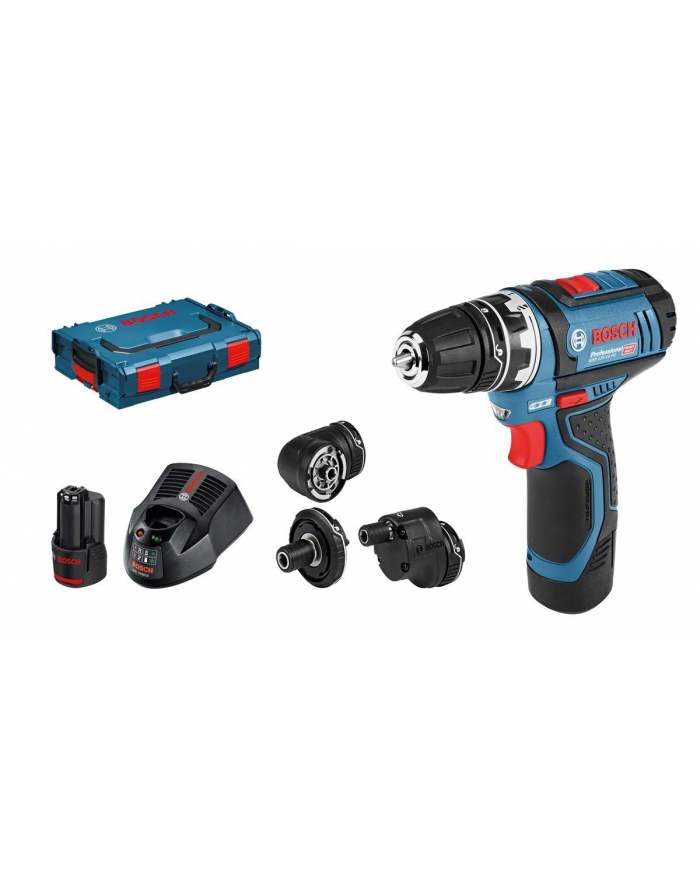 bosch powertools Bosch Professional GSR 12V-15 FC Flexiclick bezprzewodowy wiertarka śrubowa + pudełko + 2 baterie 2.0Ah - 06019F6000 główny