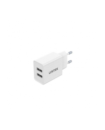 UNITEK ŁADOWARKA 2X USB-A  12W  BIAŁA  P1113A-(wersja europejska)