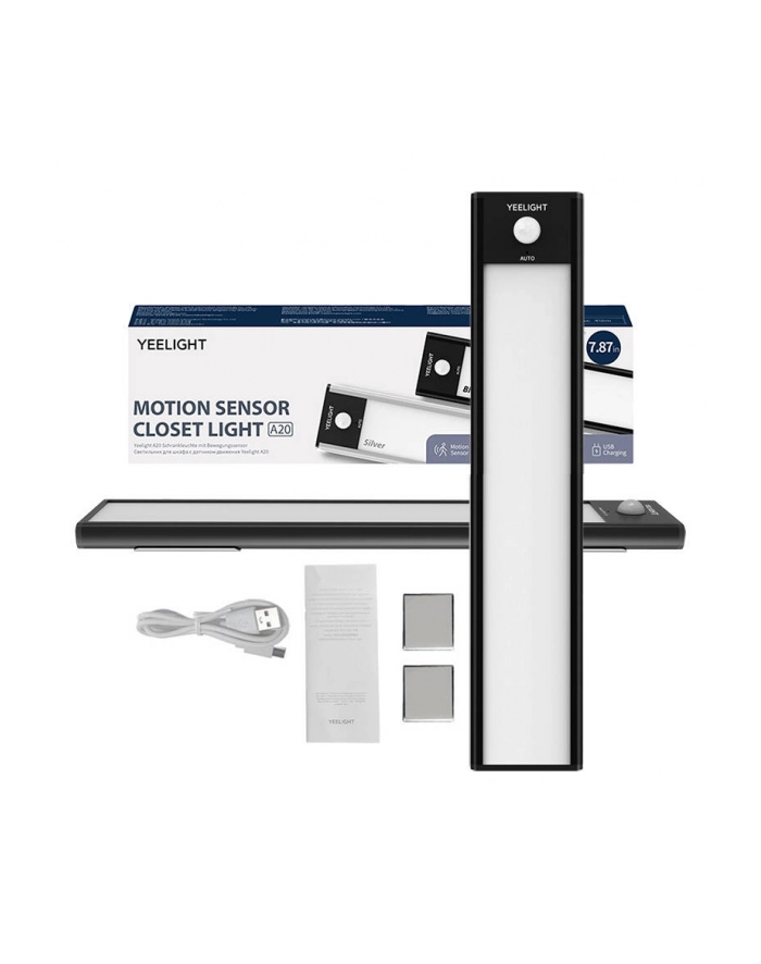 Lampka do szafy z czujnikiem ruchu Yeelight Closet Light 20cm (Czarny) 4000K główny